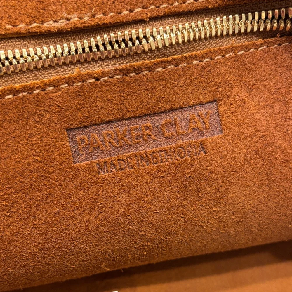 Parker Clay Topanga Everyday‎ Bucket Bag Suede Leather Purse